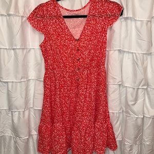Red Floral Dress